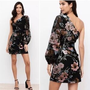 Yumi Kim Floral One-Shoulder Dress